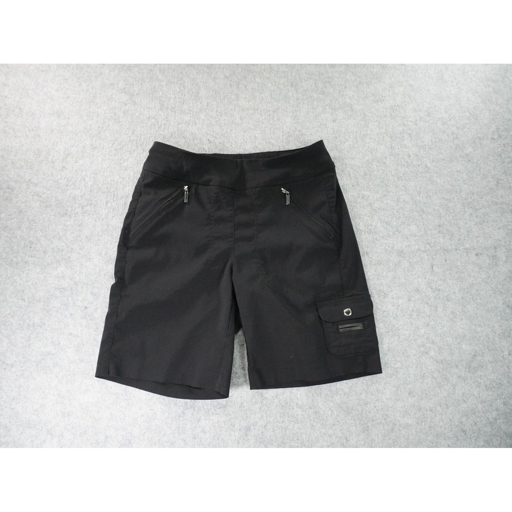 Jamie Sadock Shorts Women's Size 28 Black Golf Pockets Zip Button‎ Nylon Stretch